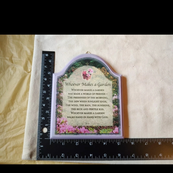 Simple Treasures Plaque, NWT, Inspirational, Purple, Garden, Poetry - Picture 12 of 12